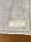 Vtg Lot Of 4 10    Pure Linen Handkerchief Hankie White Made In Ireland Rn 13962