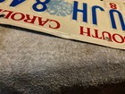 South Carolina License Plate Ujh 849 1990 Palmetto Tree