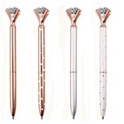 12pcs Diamond Pens Large Crystal Diamond Ballpoint Pen Bling Metal Ballpoint