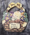 Rare Vintage Baby Is Sleeping Sign With Sleeping Kitten Great Nursery Decor 
