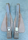 Brown Youth Western Saddle Replacement Tooled Leather Fenders - 23 Inches