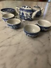Vintage Blue Willow Partial Child s Tea Set Made In Japan 