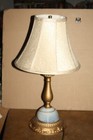 Vintage 3 Way Table Or Desk Lamp W  Slag Or  Houzex Glass Night Light Base
