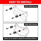 Docking Hardware Kit Quick Release Sissy Bar Luggage Rack For Harley Touring 09 