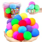 18 Pack Squishy Stress Balls - Fidget Toy Set For Kids   Adults  Bulk Prize Toys