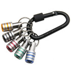 5pc Color Keychain Quick Change Connecting Rod 1 4 Hexagonal Handle Screwdriver 