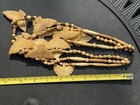 Antique Inuit Necklace Zuni Hand Carved Bone Antler Native Jewelry Wooden Beads
