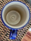 Cobalt Blue Salt Glaze Stoneware Germany Humpen Handmade Pottery Beer Stein Vtg 