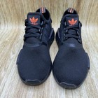 Adidas Nmd R1 Shoes Men s Size 6 5 Black Iridescent Orange Boost Sneakers Fv8026