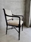 Classic Hickory Furniture Co Bamboo Legs Mahogany Arm Chair