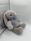 Dan Dee Collector s Choice Bunny Rabbit Plush Easter Gray Pink Floppy Ears Bow