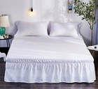 Elastic Bed Ruffle Skirt Easy Fit Wrap Around Soft Twin Full Queen King Size Bed