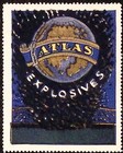 1915 Atlas Powder Company Explosives Gunpowder History Poster Stamp