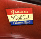 Vintage 1948 Howell Chromsteel Dinette Set Model 55n - Red   Chrome Mcm