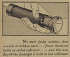 Vintage 1927 Rayovac Flashlight Newspaper Print Ad