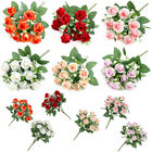 Artificial Flowers 10head Silk Rose Bouquet Fake Flower Wedding Home Party Decor
