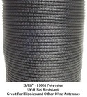 1000  3 16  100  Dacron Polyester Antenna Support Rope Free  Shipping 