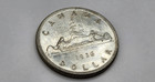 1936 Canada 1 Dollar Silver Coin - George V - Km 31