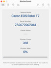 Canon T7 Digital Slr Camera W 18-55mm Lens  very Low Shutter  318  very Clean  