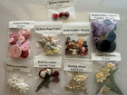 152 Pieces Buttons Lot Bear Ladybug Shoes Snowflake Roses Daffodils Button