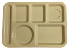 Lot 10 Lunch Food Trays 6 Divided Camping Cafeteria School Plates Carlisle