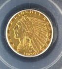 1909  5 Gold Indian Half Eagle - Pcgs - Ms62 Old Green Label