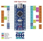Nano V3 Development Board Soldered Compatible With Arduino Atmega328p Type C Usa
