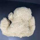 Dan Dee Tan Teddy Bear Plush Stuffed Animal Pink Satin Foot Print Bow Vintage 