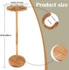 Freestanding Rustic Wood Baseball Bat Display Rack  Bat Holder  Holds 10 Bats