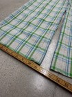 Vintage 1970s Womens Plaid Green And White Talon Zip Trouser Casual Pants 24   