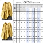 Women s Cotton Linen Long Sleeve T-shirt Tops Ladies Casual Baggy Tunic Blouse