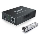 Gigabit Multi-mode Lc Fiber To Ethernet Media Converter With A Sfp Sx Module