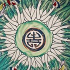 Jingdezhen Hand Drawn Pink Color Wealth And Prosperity Chart Appreciation Plate