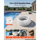 Uimoso Durable Pvc Suction Hose 2  X 25 Ft For Water Pump Applications