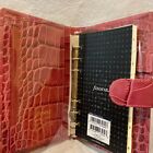 Filofax Classic Croc Personal Compact Leather Organizer - Fuchsia