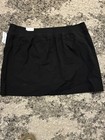 N w t Livi For Lane Bryant Women   s Black Athletic Skort 22 24 Pockets Stretch