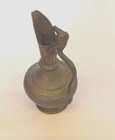 Vintage Antique Brass Copper Engravings Rare Pitcher Vase