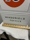 Vintage Super 76 Windshield Gas Station Island Service Box Advertising Sign Nice