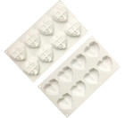 Diamond Heart Mold  Valentines Day Mold  Hot Cocoa Bomb Mold  Chocolate Bomb