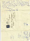 Greece 1880 Large Hermes Head 20l Blue Entire From Nafplion   compl  Letter Inside