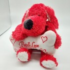 Dan Dee Collectors Choice Red Puppy Dog  puppy Love  Plush Stuffed Animal 12 