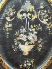 Antique Victorian Mother Of Pearl Inlaid Papier Mache Lacquer Album Or Scrapbook