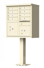 1570-16 Cbu Cluster - 1 6 Mailboxes With 2 Parcel Lockers And Outgoing Mail Slot
