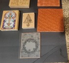 Stampin  Up Rubber Stamps And Others Mixed Lot Of 10  Preowned