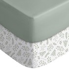 Baby Crib Sheets For Boys Girls  Fitted Crib Sheet 2 Pack For Standard Crib A   