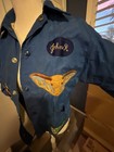 Vintage 1970s Blue Patched Pop Warner Chino Youth Football Coach Jacket