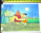 1970 s Flintstones Fred Hanna-barbera Original Production Drawing Cel