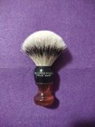 Vintage Rubberset Shave Brush New 20mm Silver Tip Badger Knot