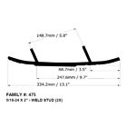Bottom Line 6  Carbides For Ski-doo Fits 2006-2023 Pilot Skis  Ds   Ds-2   Ds-3