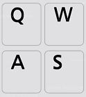 English Us Keyboard Sticker Key Label Laptop Gray Background Non Transparent